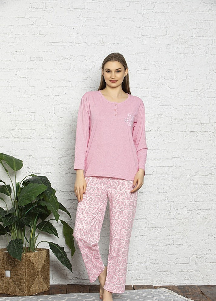 Рожева всесезон комплект (світшот, штани) Glisa Pijama