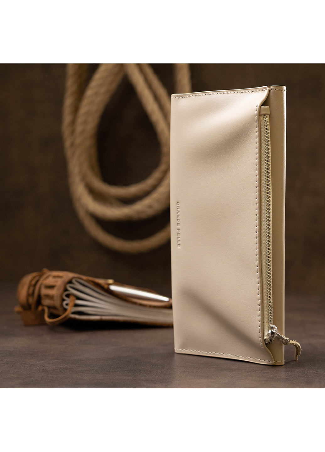 Женский кожаный кошелек 21х10х2 см Grande Pelle (252130418)