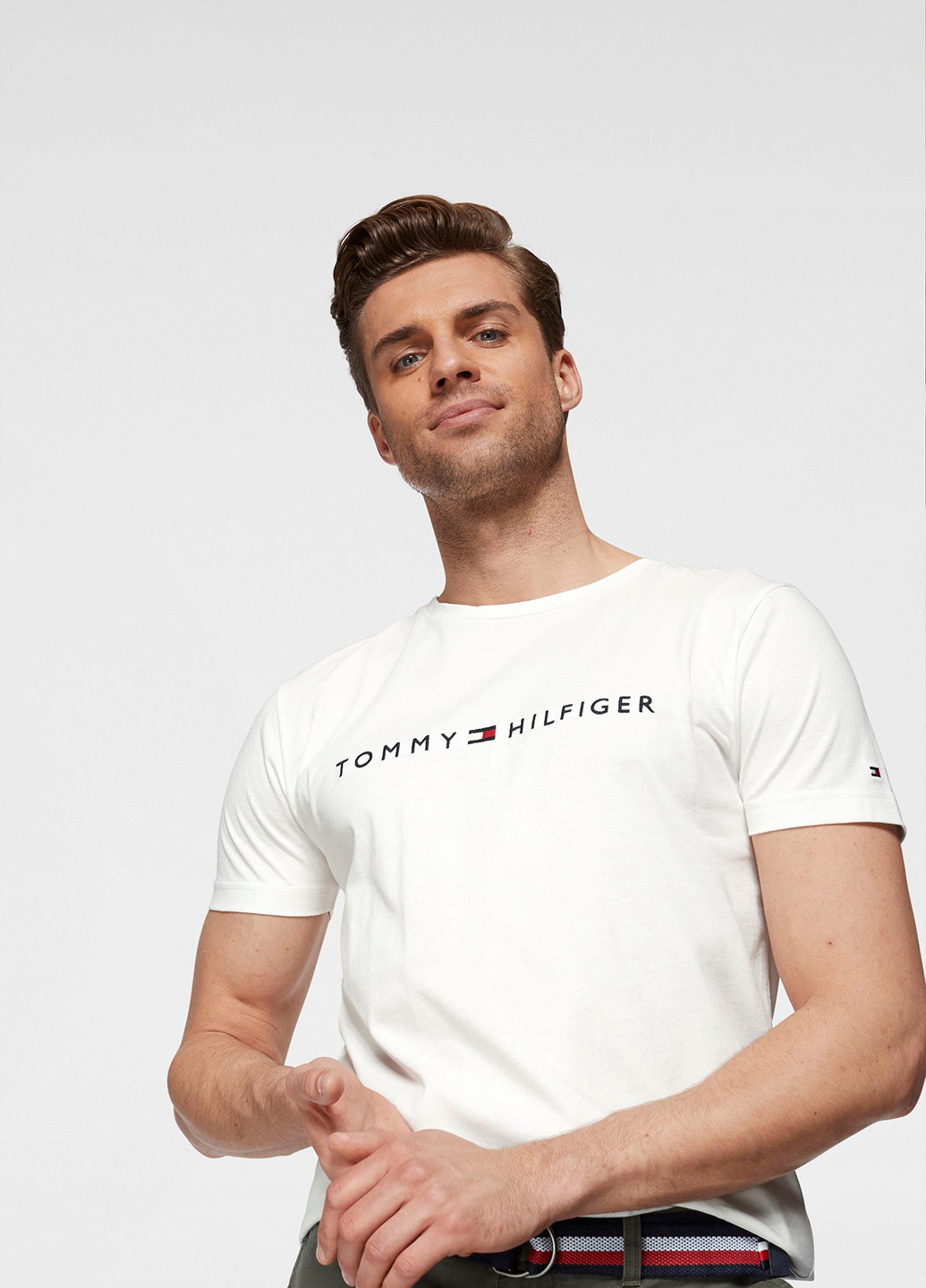 Біла футболка Tommy Hilfiger