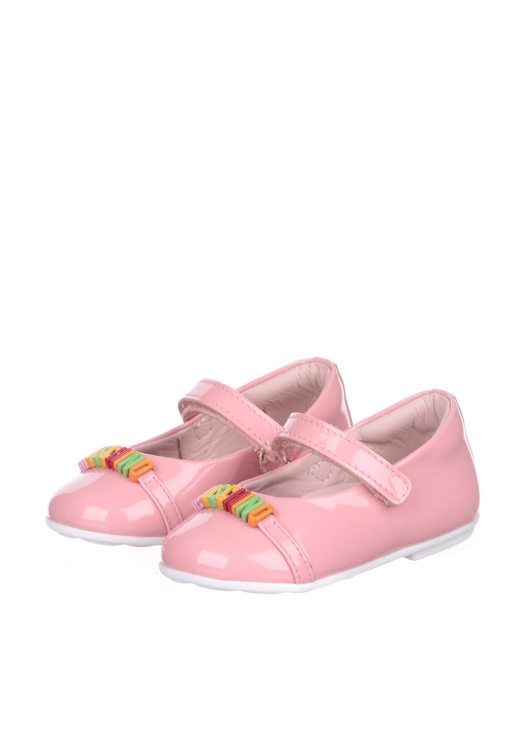 Розовые туфли на низком каблуке Moschino