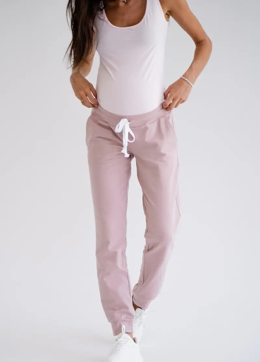 Розово-коричневые спортивные демисезонные брюки To Be