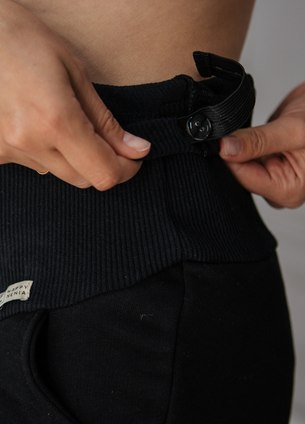 Утеплені спортивні штани-джогери для вагітних з кишенями HN (246266869)
