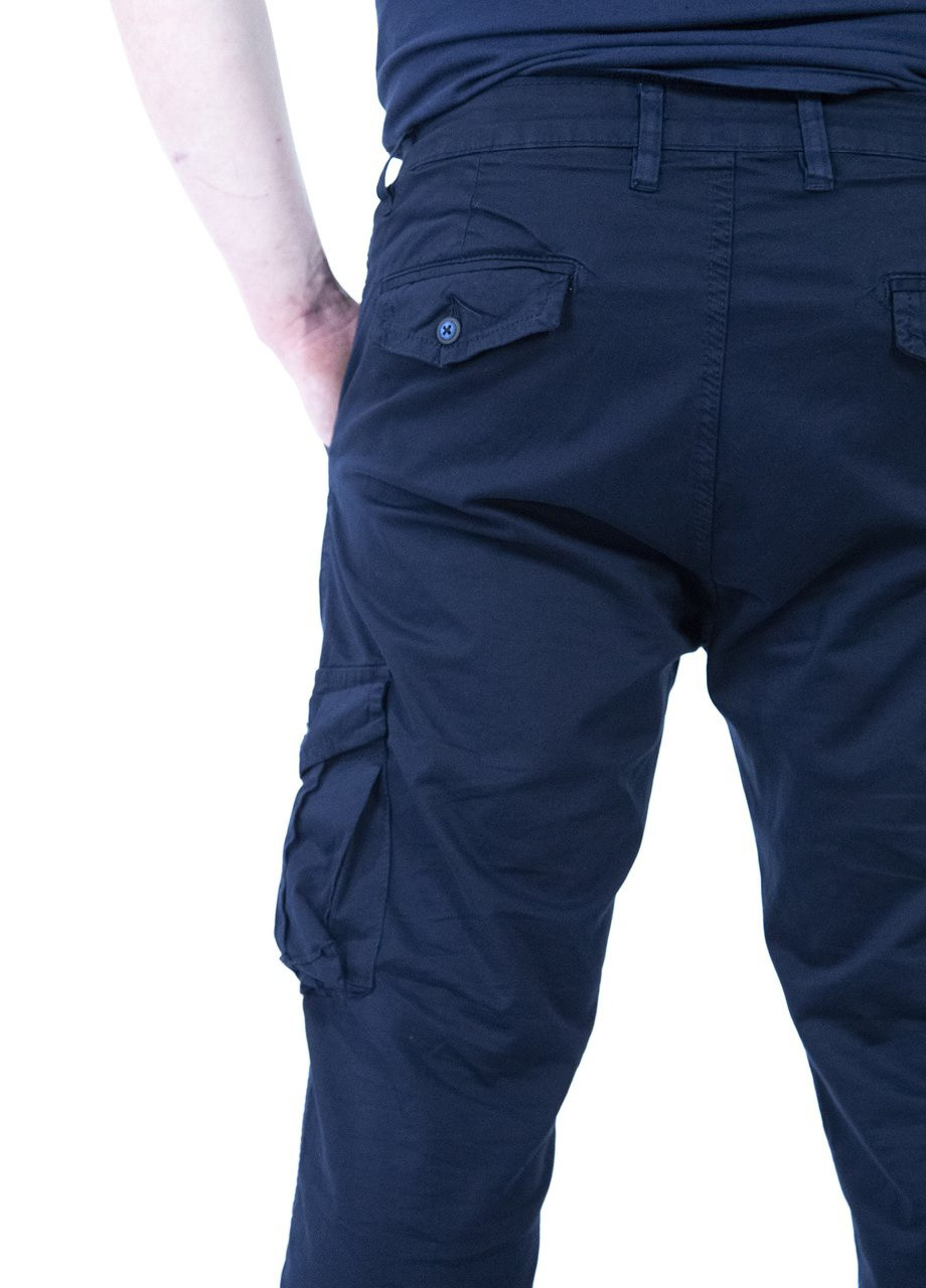 Синие повседневный летние прямые брюки JEANSclub