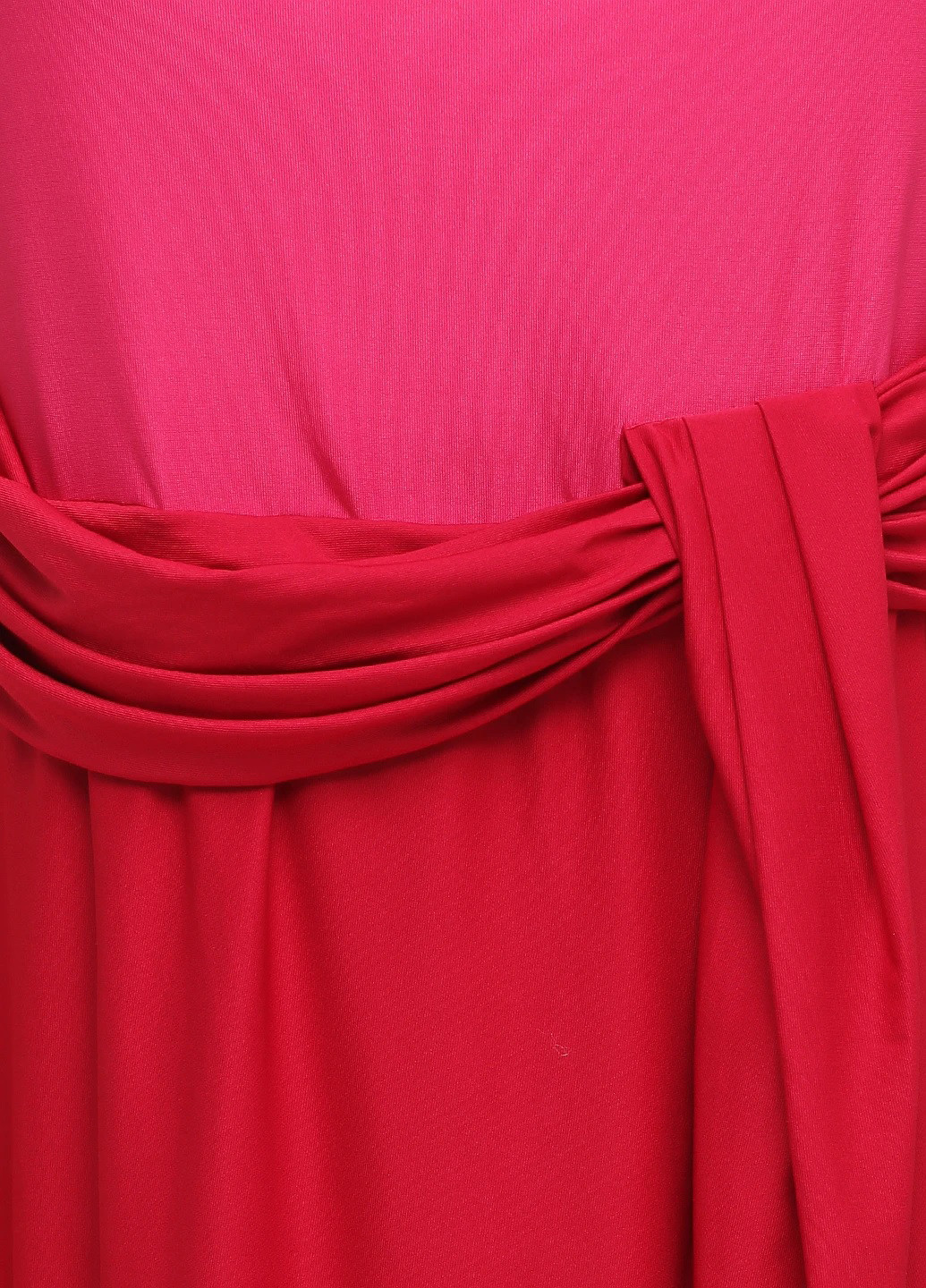 Вишневое кэжуал платье Mark колор блок