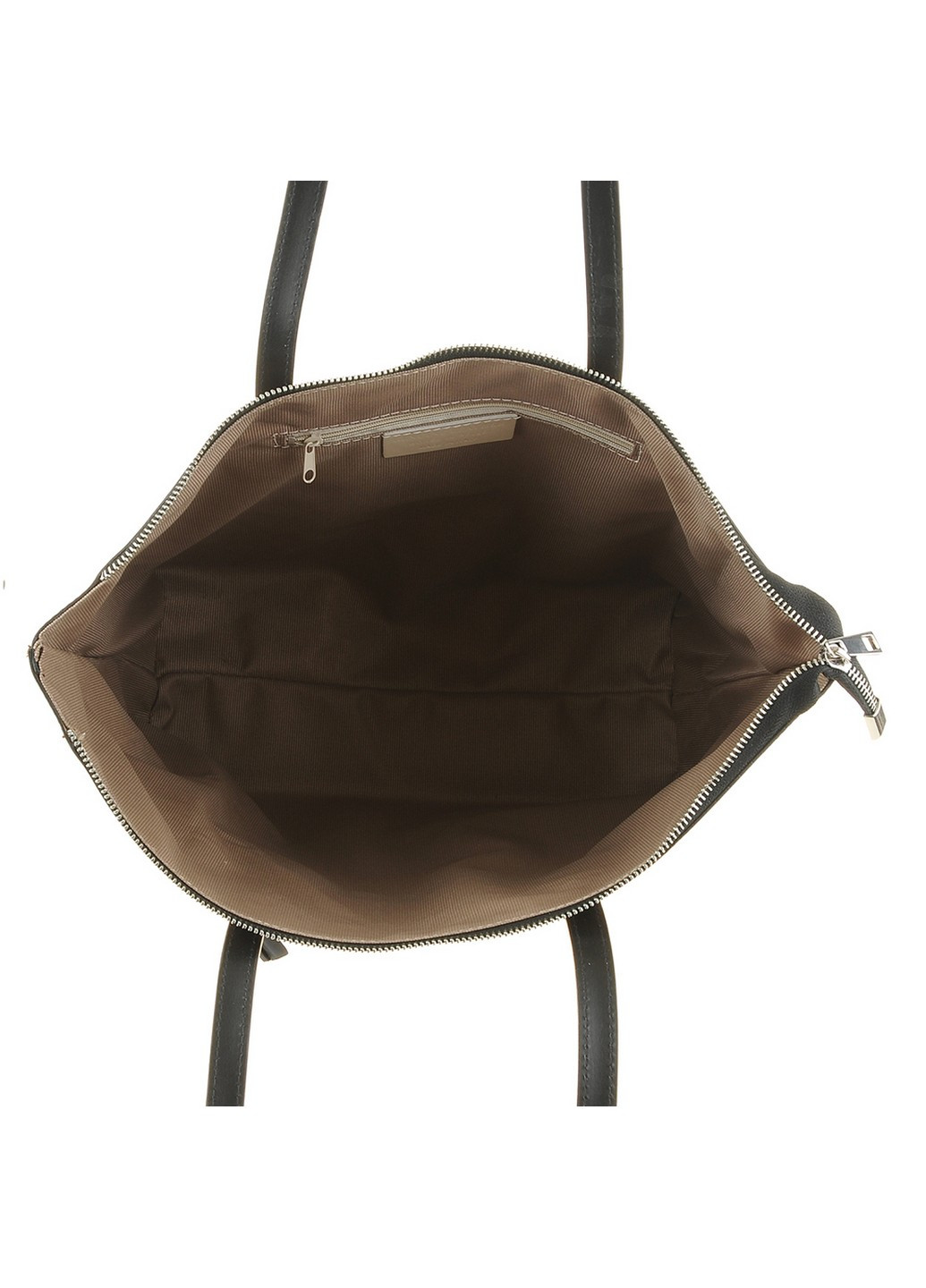 Сумка Italian Bags однотонная серо-коричневая кэжуал
