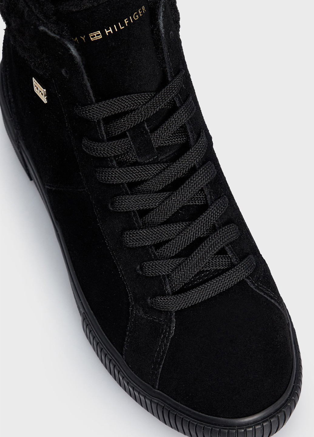 Осенние ботинки Tommy Hilfiger с логотипом, с мехом