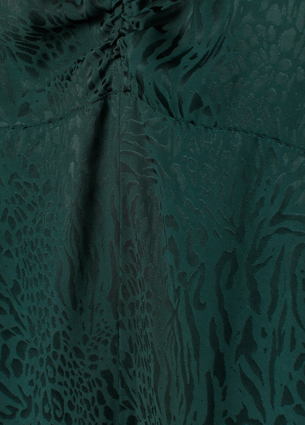 Темно-зеленое кэжуал платье а-силуэт H&M однотонное
