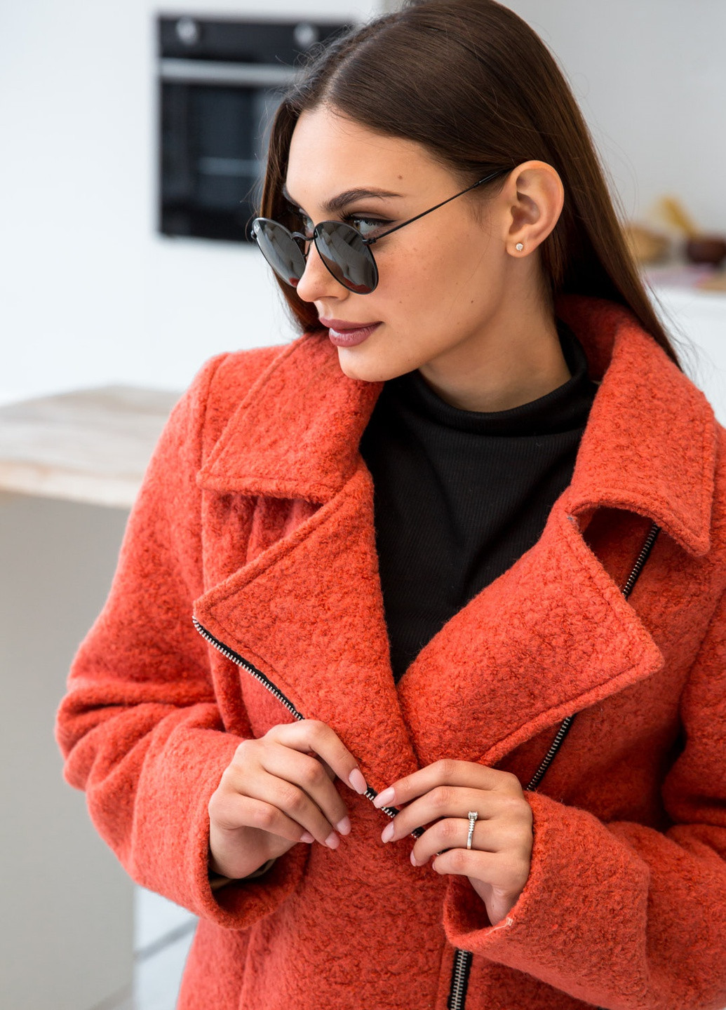 Теракотова демісезонна куртка MN