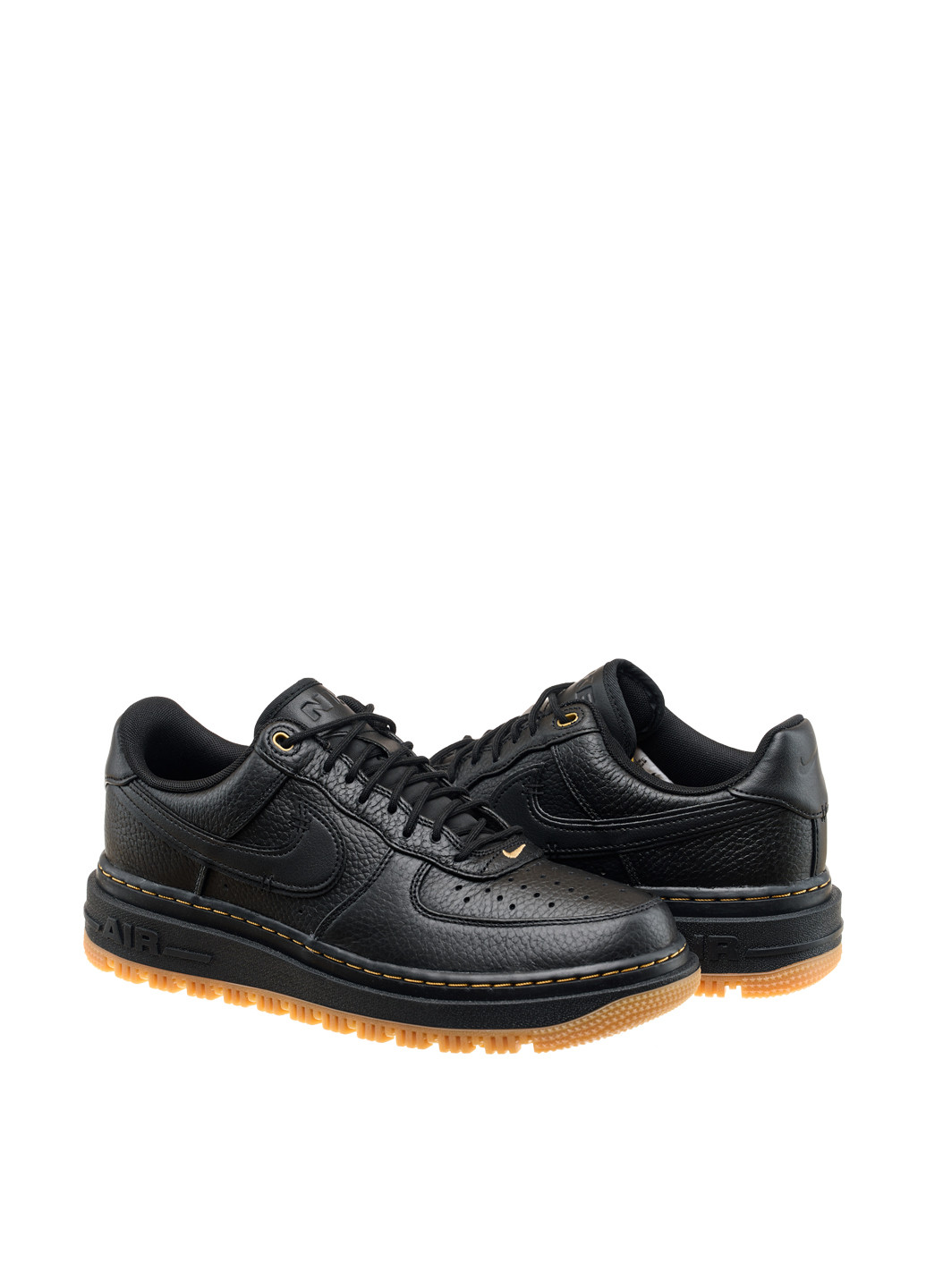 Чорні Осінні кросівки db4109-001 Nike Air Force 1 Low Luxe Black Gum