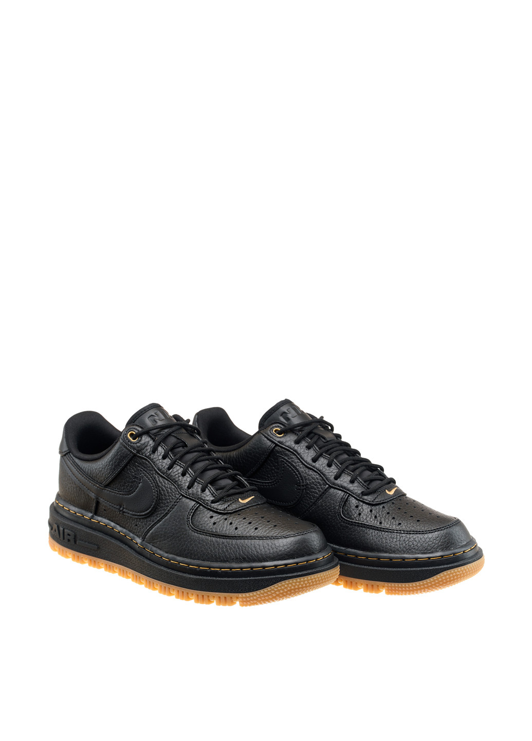 Чорні Осінні кросівки db4109-001 Nike Air Force 1 Low Luxe Black Gum