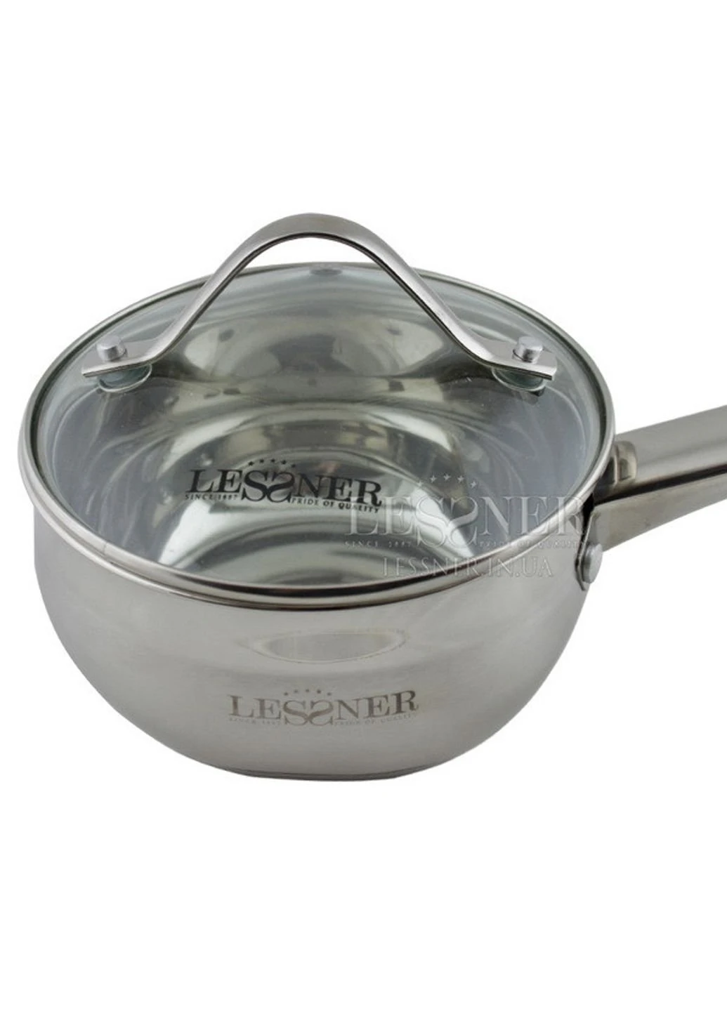 Ківш із кришкою 55855-14 1.25 л 14 см Lessner (253612872)