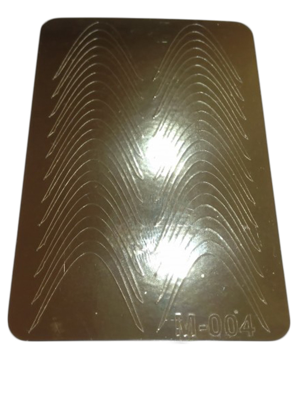 Металлизированные наклейки для френча на длинный ноготь М-004 золото 1 шт. Canni (83227634)