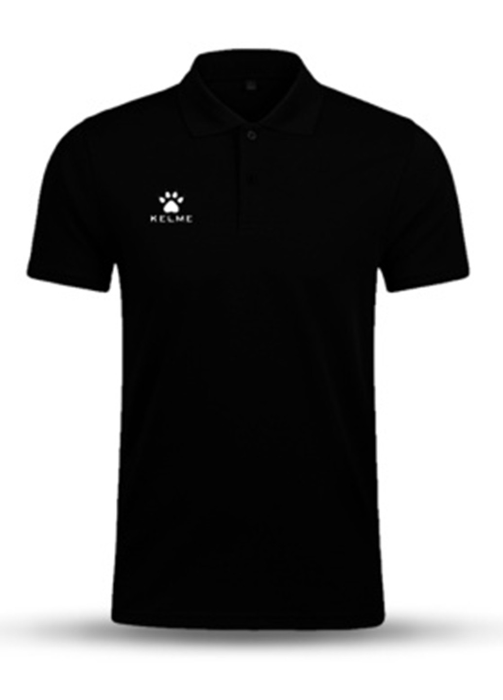Черная футболка-поло для мужчин Kelme однотонная