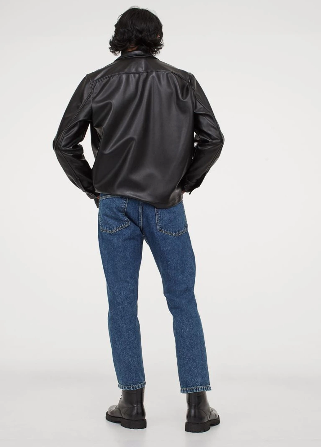 Синие демисезонные джинсы H&M