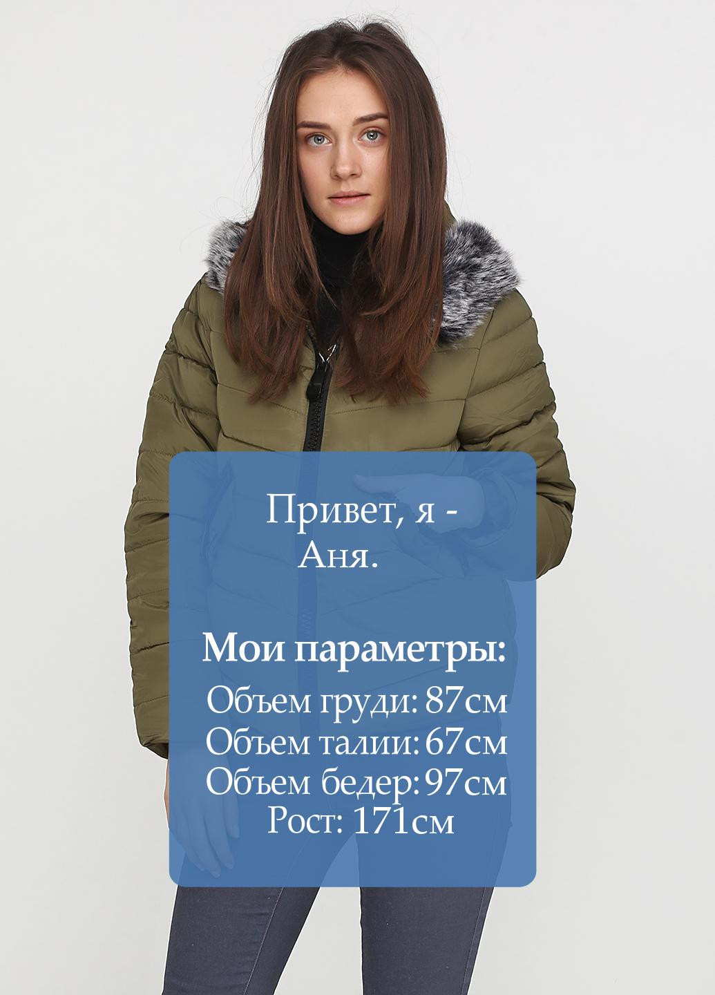 Оливкова (хакі) зимня куртка XINYU