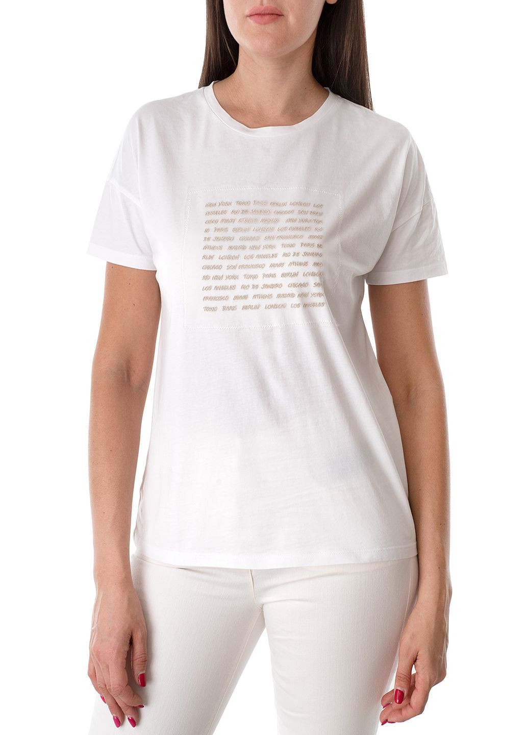Біла літня футболка жіноча Marc Aurel