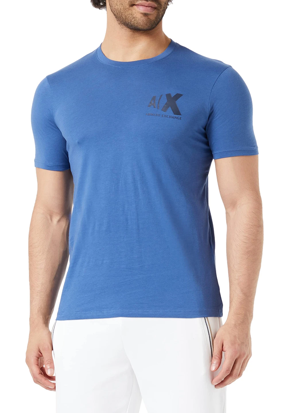 Синяя футболка Armani Exchange
