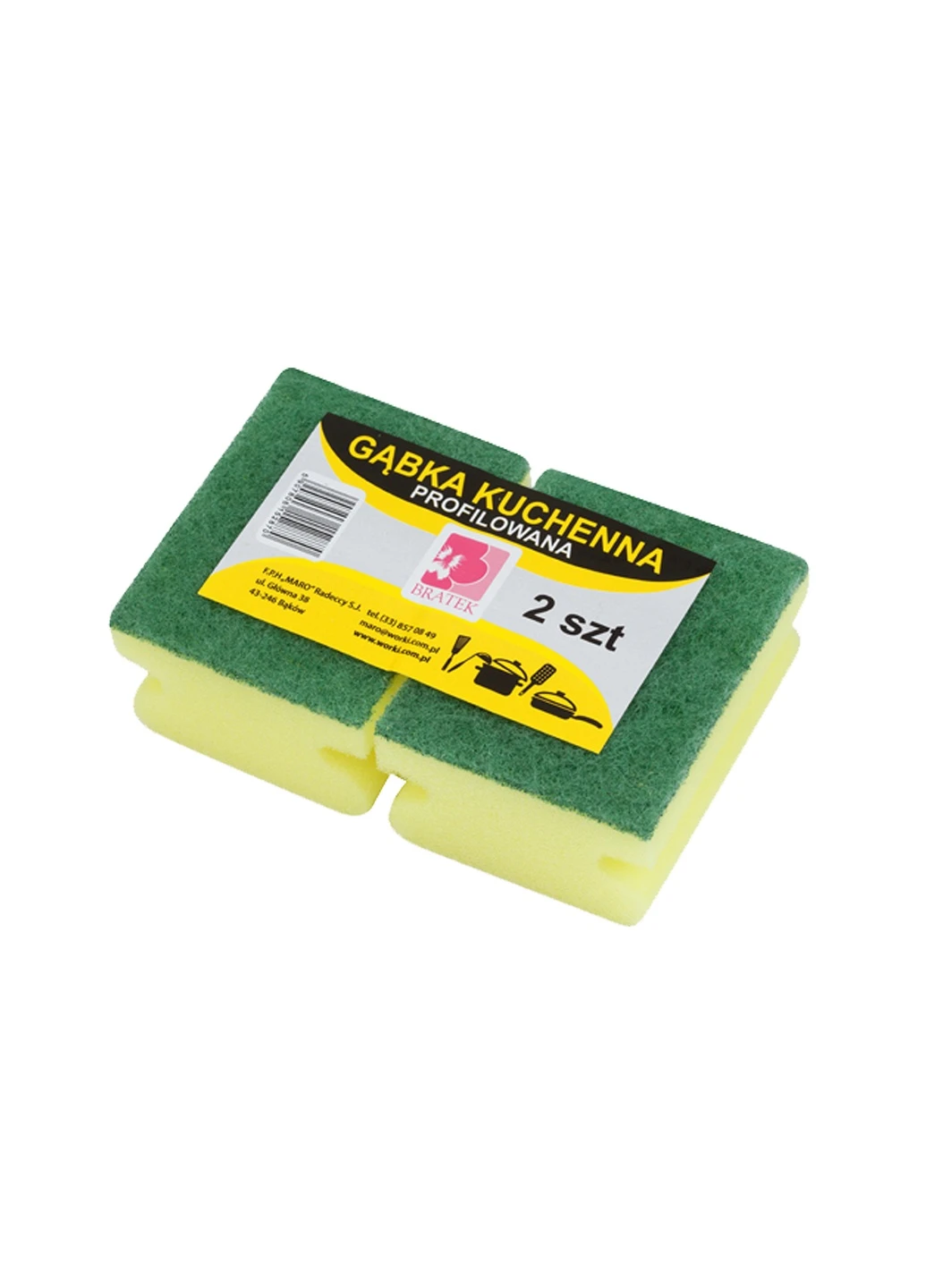 Губки для миття посуду 2 шт Bratek (253963133)