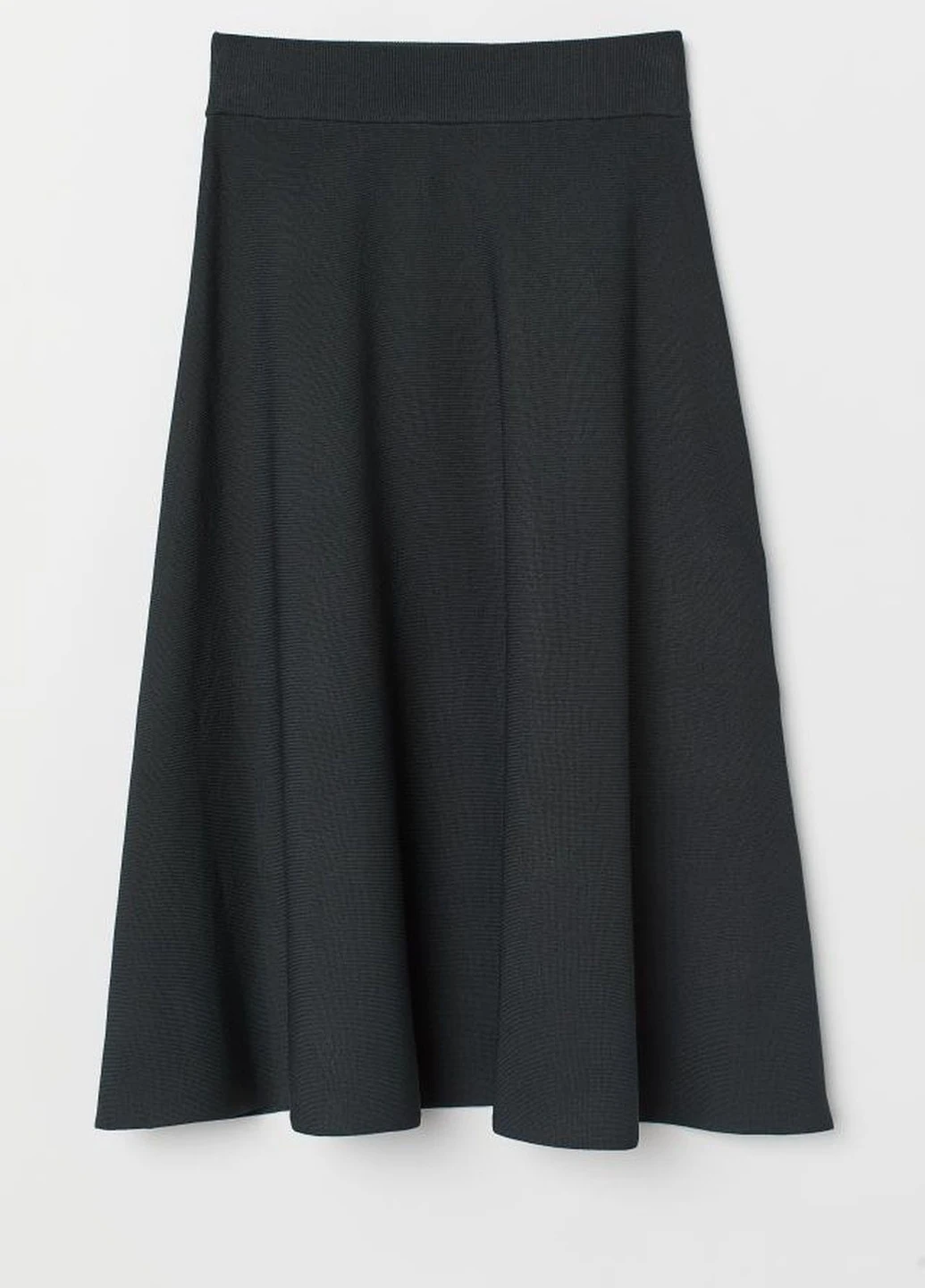 Черная однотонная юбка H&M