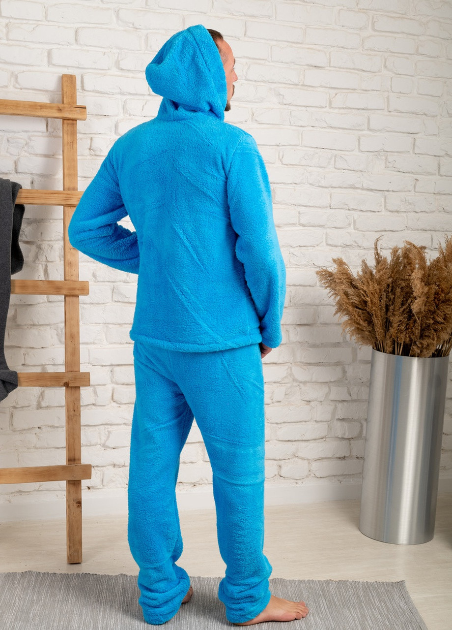 Теплая мужская пижама с карманами и капюшоном V.O.G. (254858136)