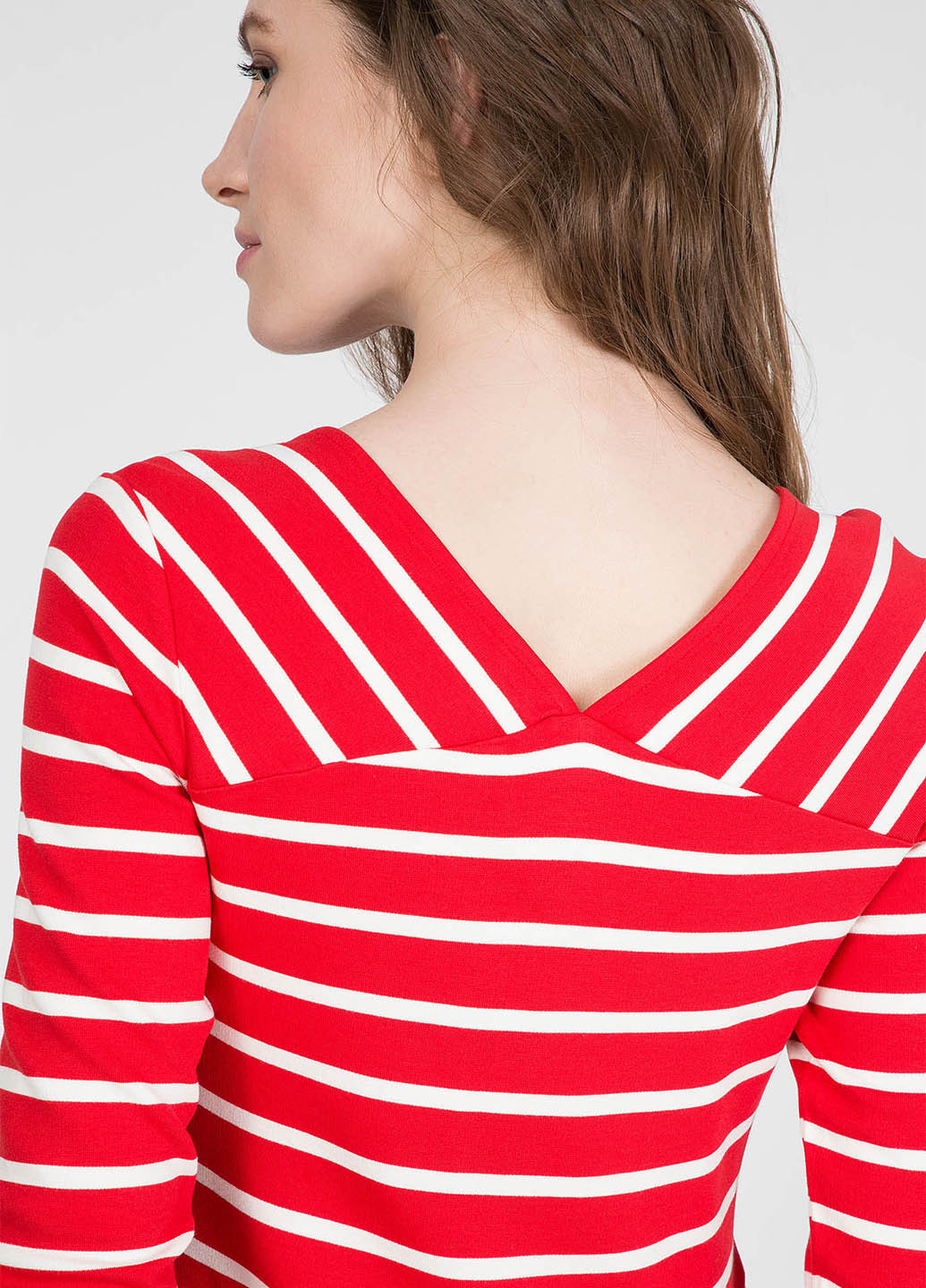 Червона кежуал сукня кльош Gant в смужку