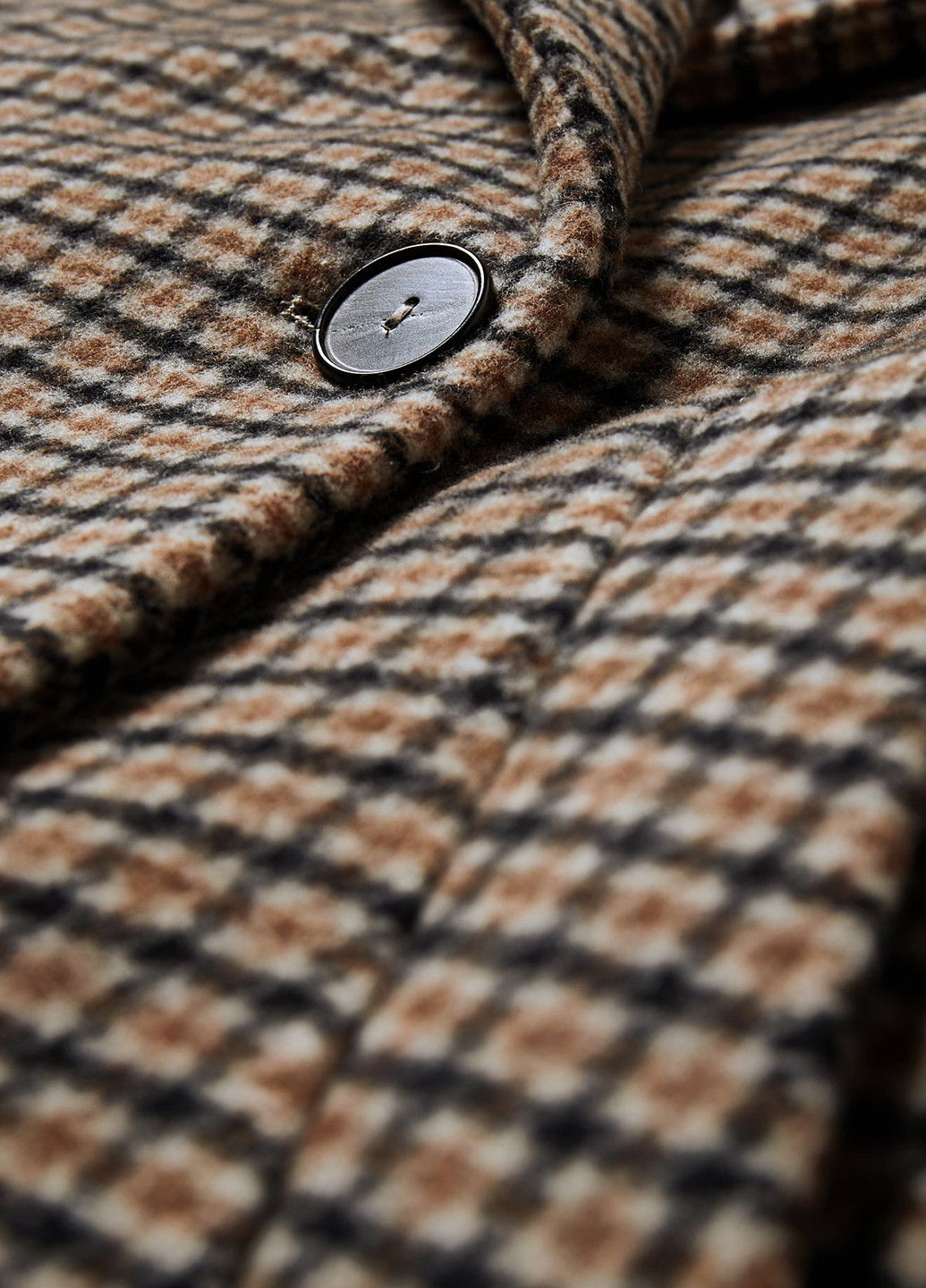 Коричневе демісезонне Пальто двобортне C&A