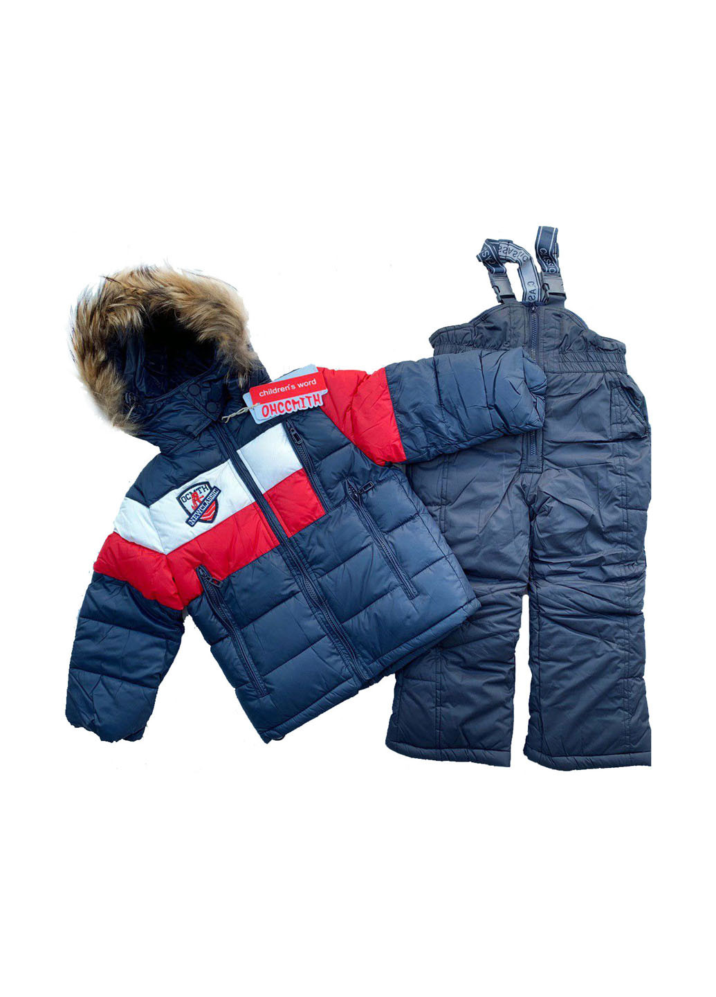 Темно-синий зимний комплект (куртка, полукомбинезон) Ohccmith