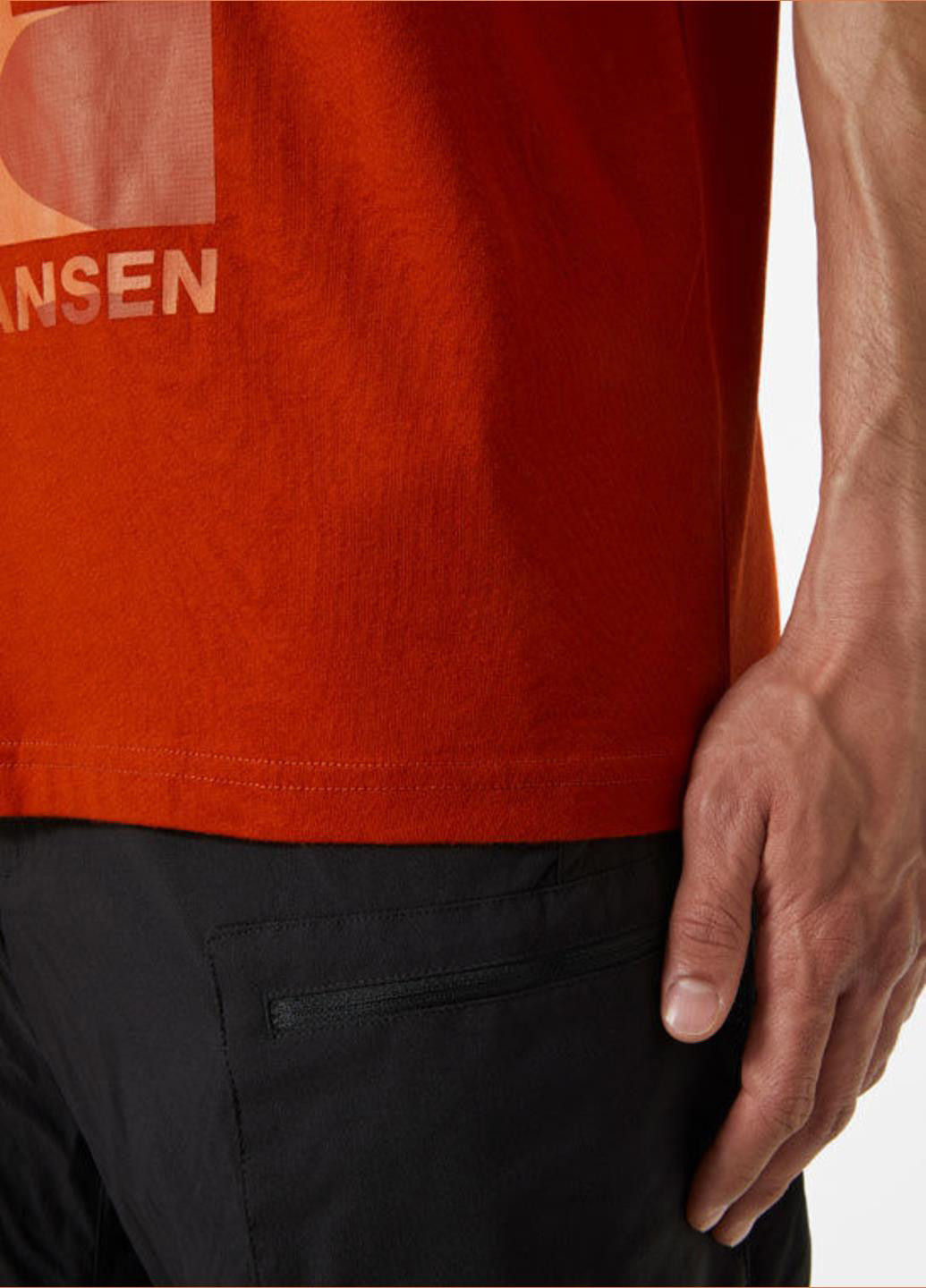 Красная футболка 53976-308 Helly Hansen MOVE COTTON T-SHIRT