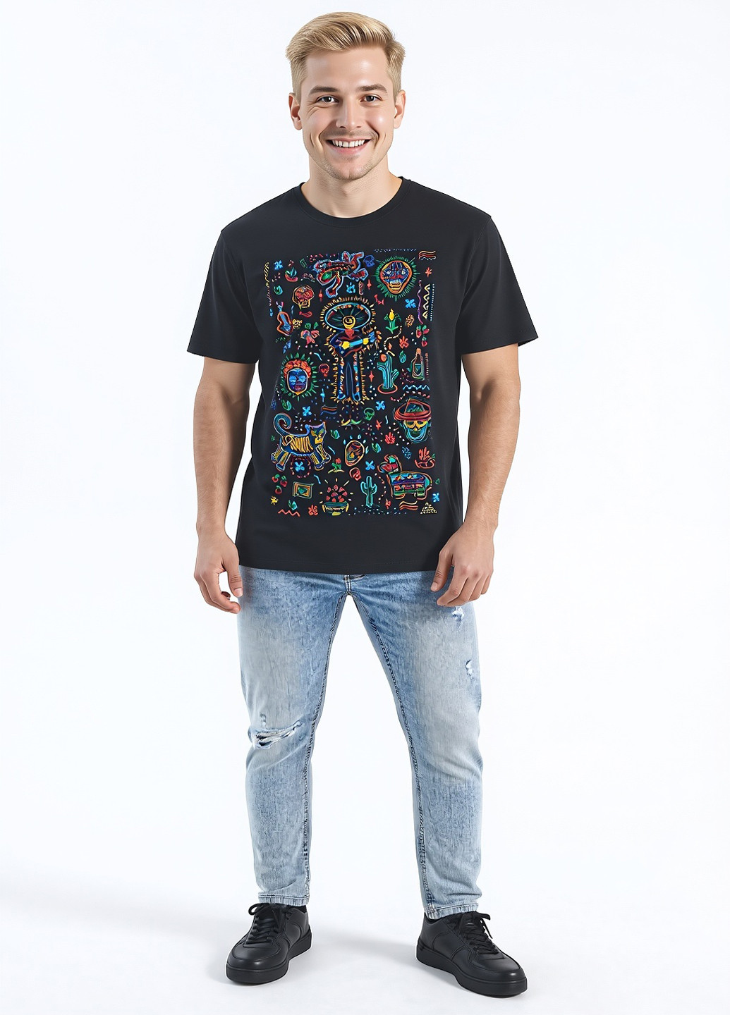 Голубые демисезонные зауженные джинсы House