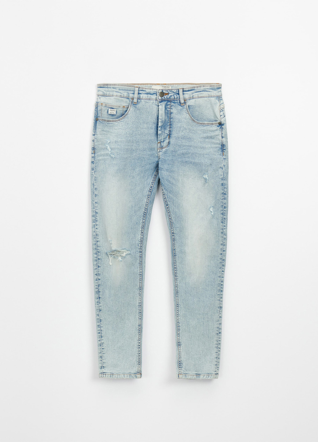 Голубые демисезонные зауженные джинсы House