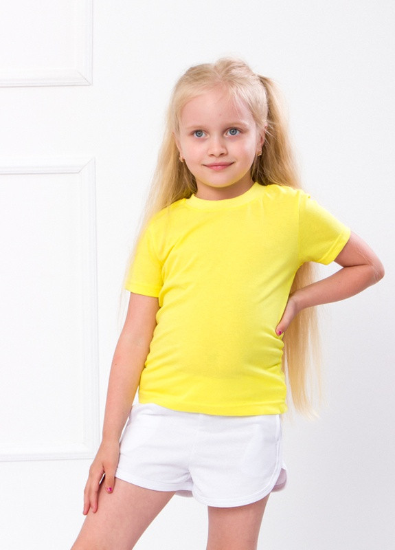Светло-желтая летняя футболка детская Носи своє 6021