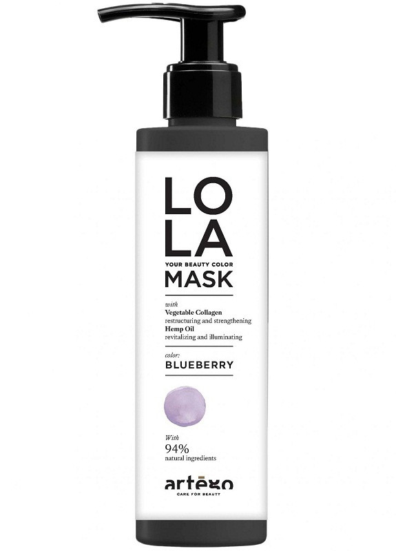 Тонуюча маска для волос Lola Mask Blueberry (Чорниця) 200 мл Artego (255709077)
