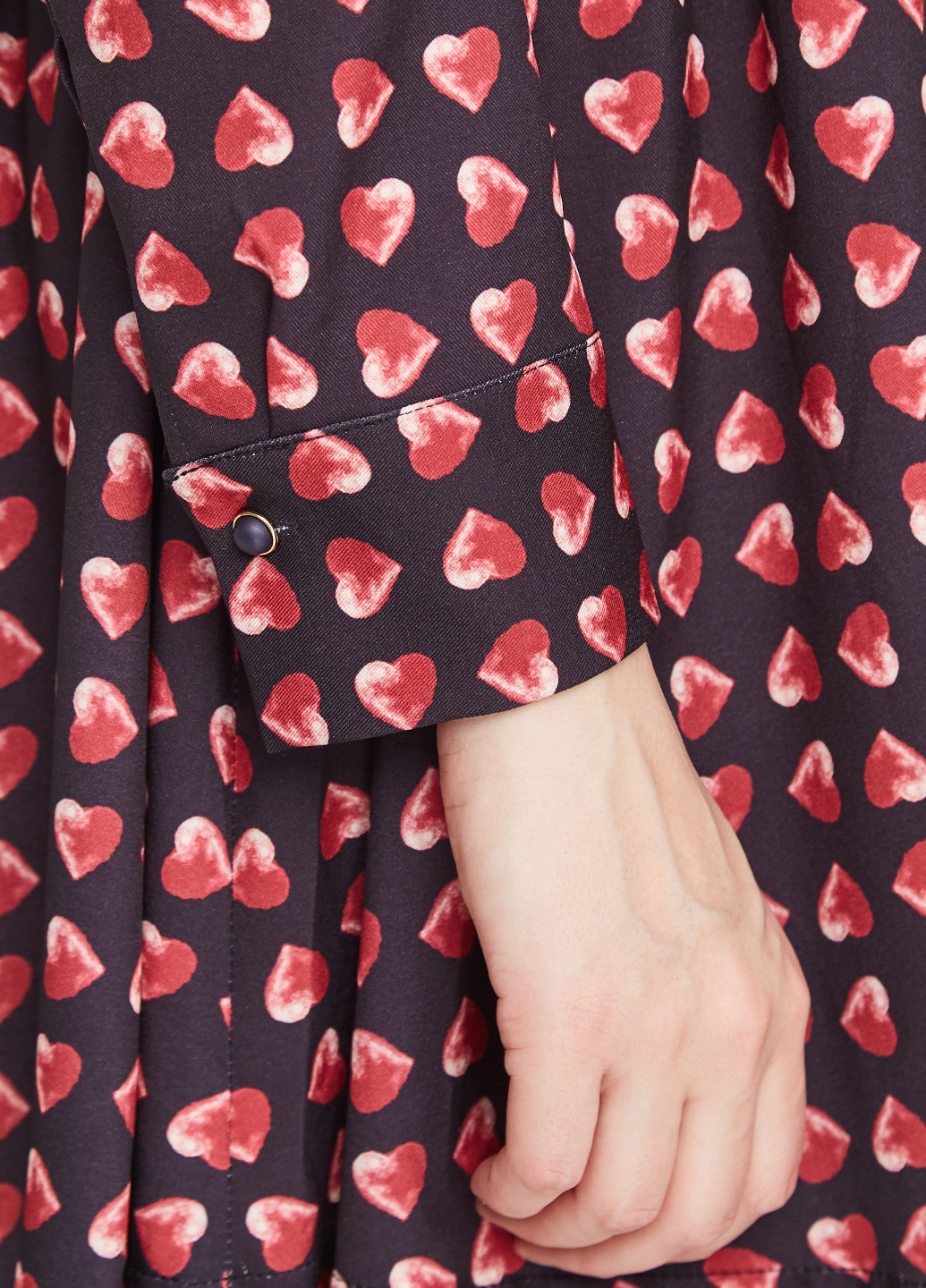 Бордовое кэжуал платье Rinascimento с цветочным принтом