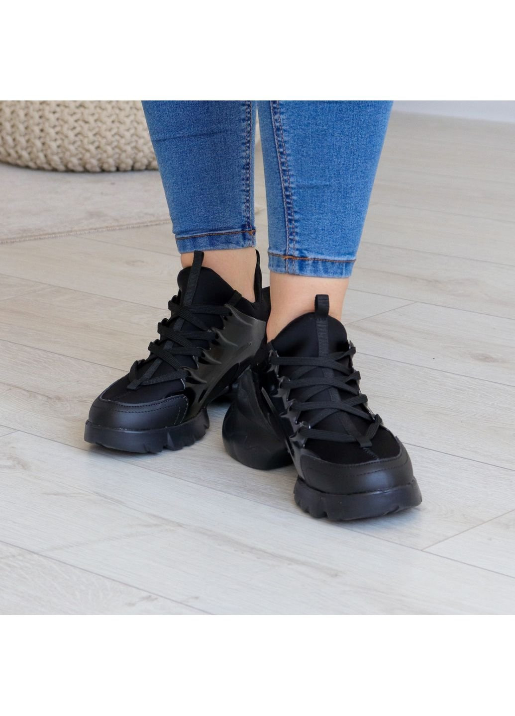 Черные демисезонные кроссовки женские frame 3187 36 23,5 см черный Fashion