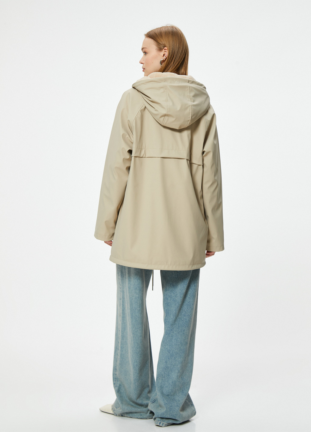 Бежева демісезонна куртка куртка-пальто KOTON