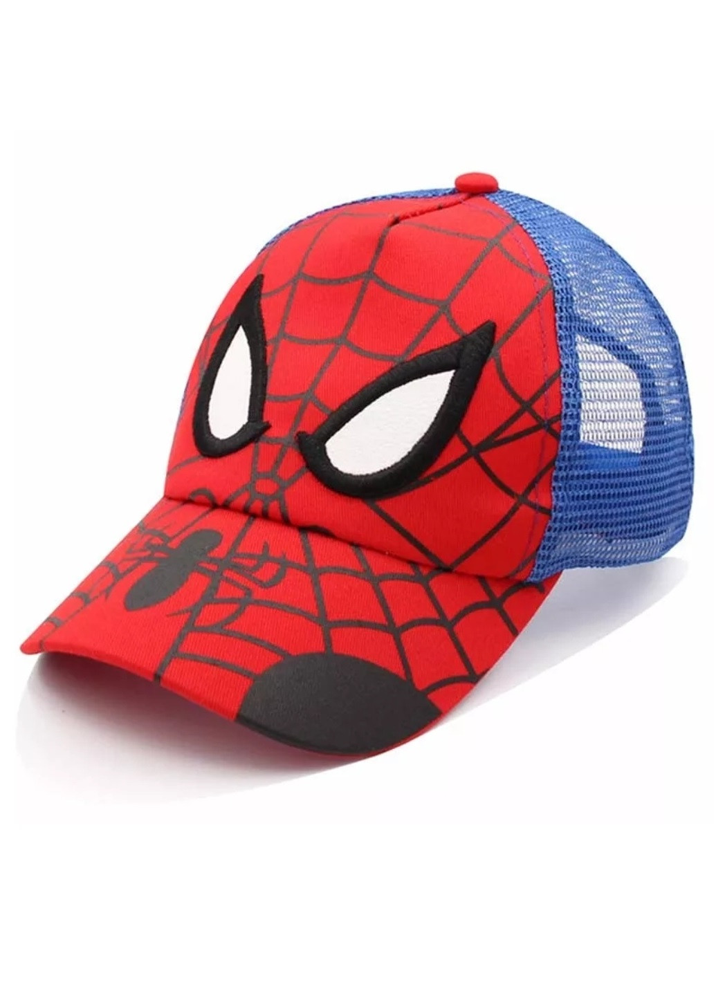 Детская кепка Тракер Человек Паук Spider Man с сеточкой унисекс Черный NoName (250441807)