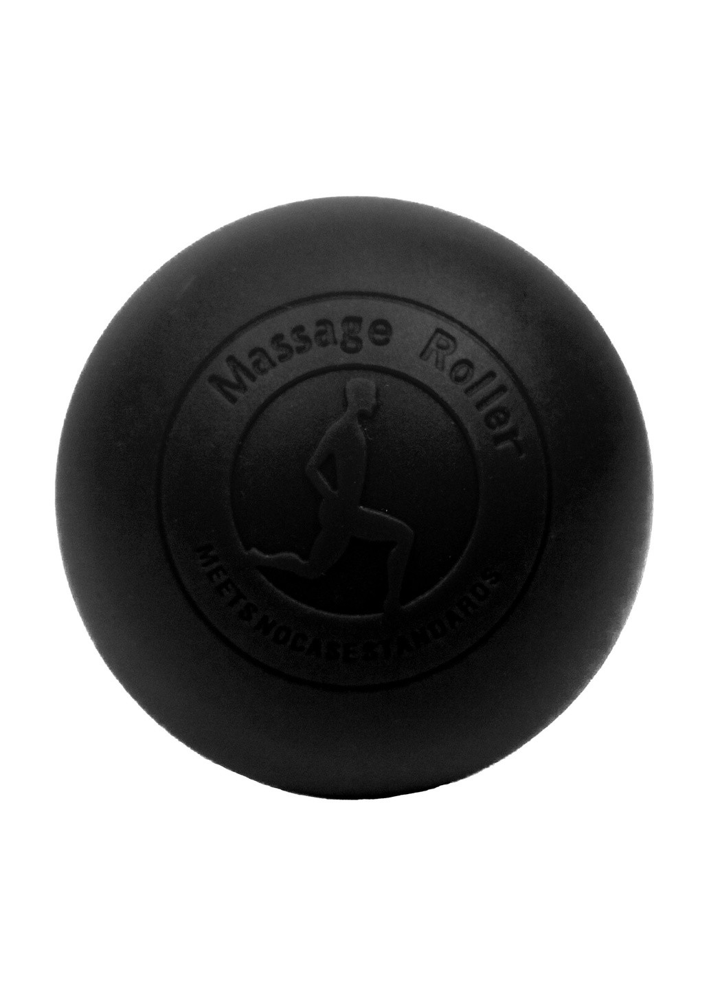 Масажний м'ячик 6.5 см чорний (каучук) для міофасціального релізу і самомасажу EF-MM65-BK EasyFit (243205454)