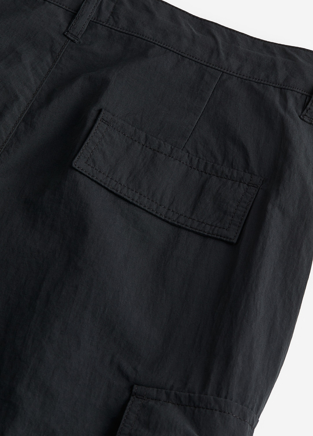 Черные кэжуал демисезонные карго брюки H&M