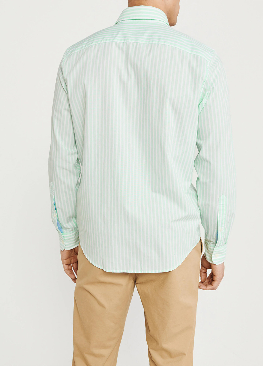 Цветная кэжуал рубашка в полоску Abercrombie & Fitch с длинным рукавом