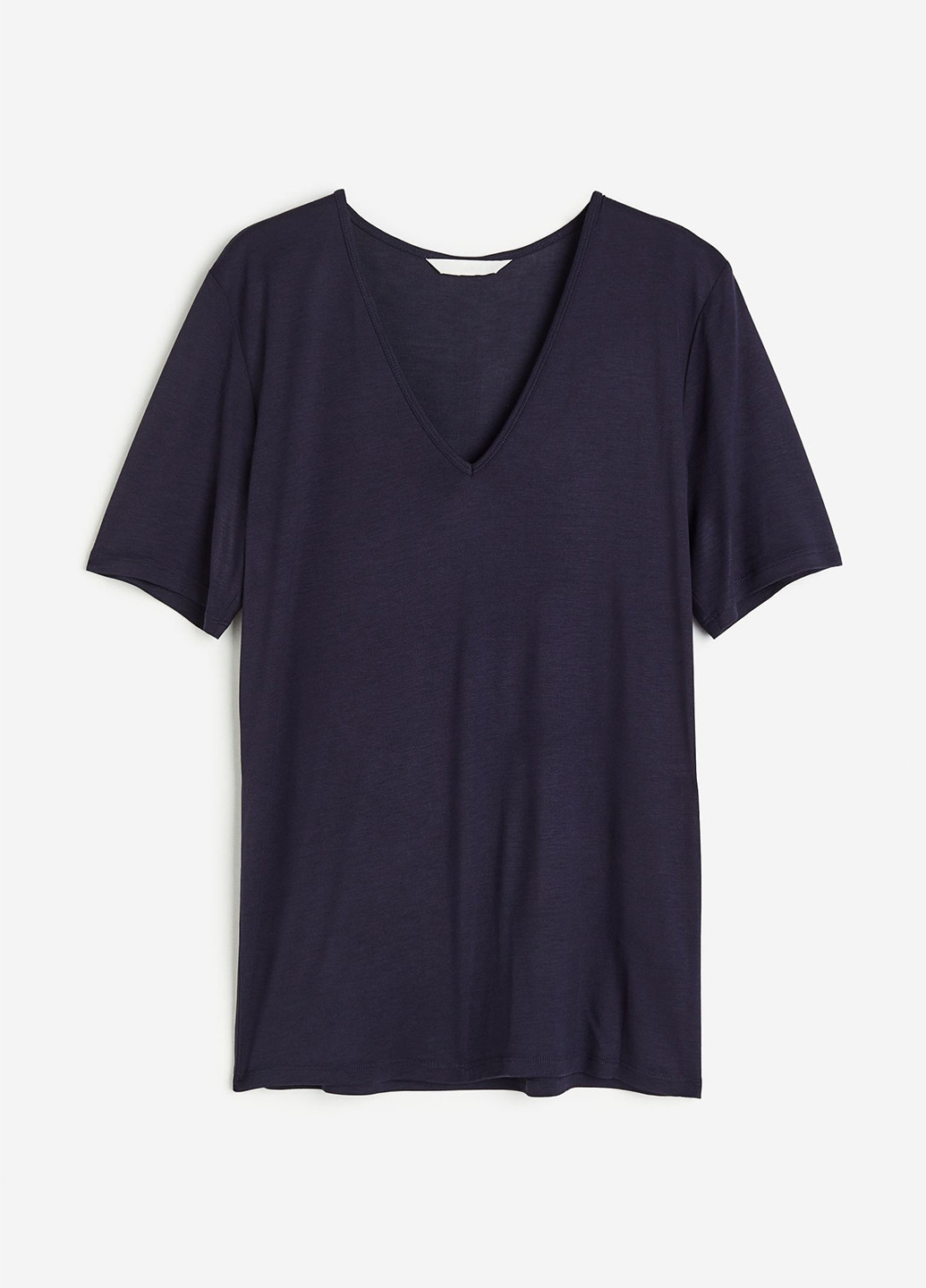 Темно-синя літня футболка H&M