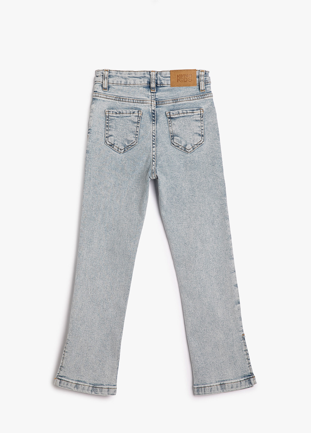 Голубые демисезонные прямые джинсы KOTON