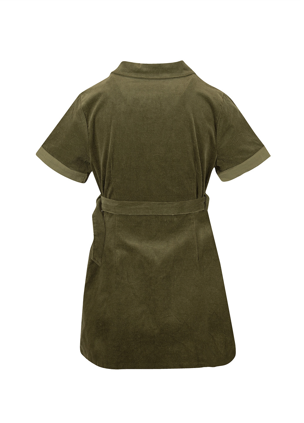 Оливковое (хаки) кэжуал платье рубашка Glamorous однотонное
