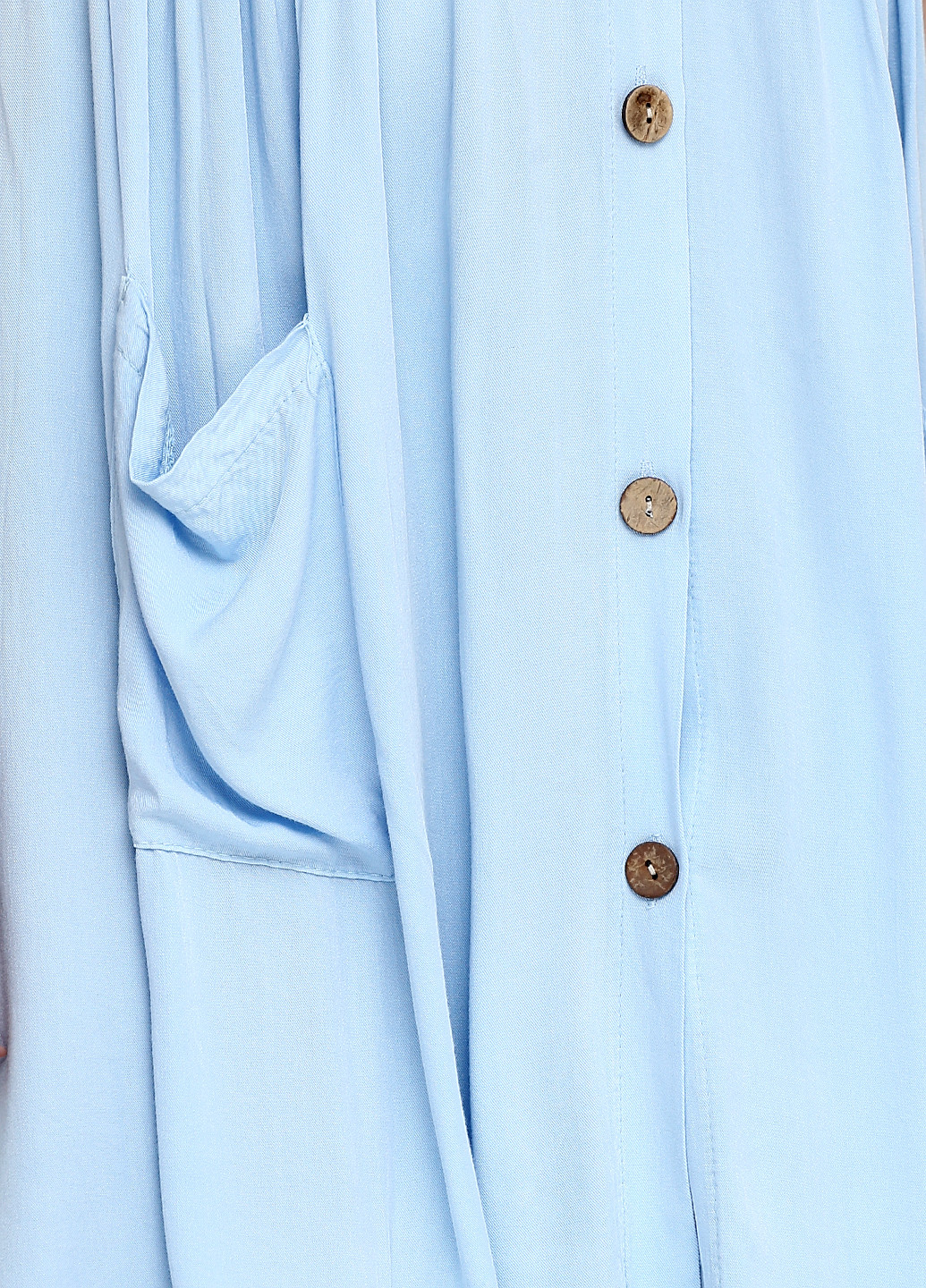 Блакитна кежуал сукня сорочка Moda in Italy однотонна