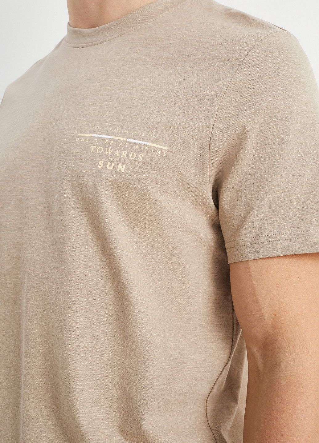 Серо-бежевая футболка C&A