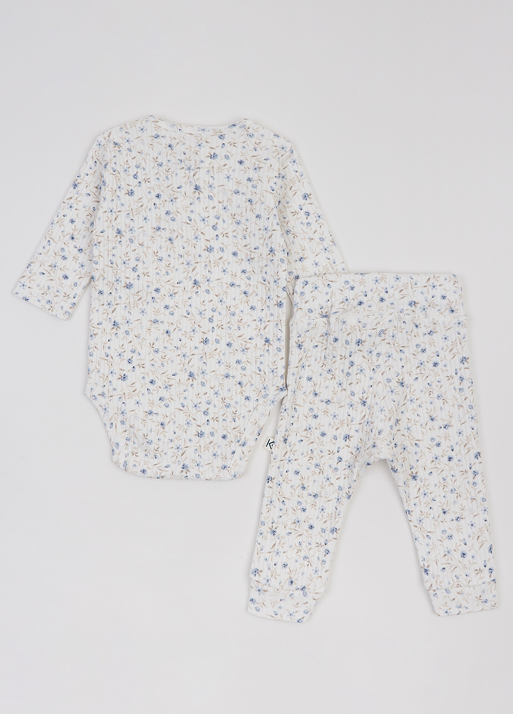 Голубой демисезонный комплект (боди, штани) KRAKO