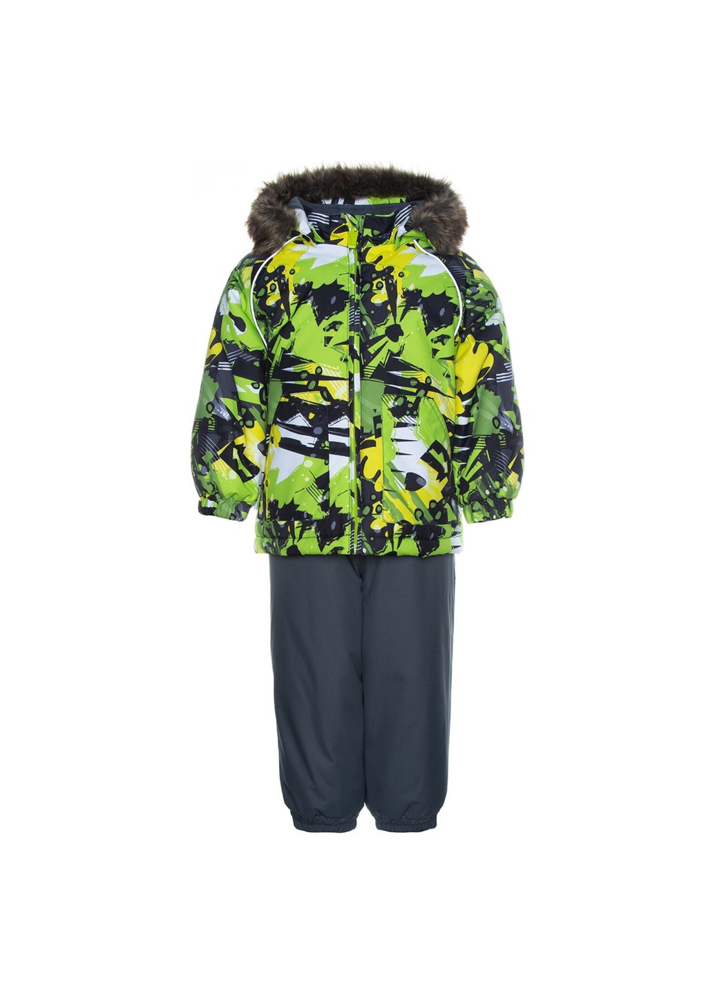 Лайм зимній комплект зимовий (куртка + напівкомбінезон) avery Huppa