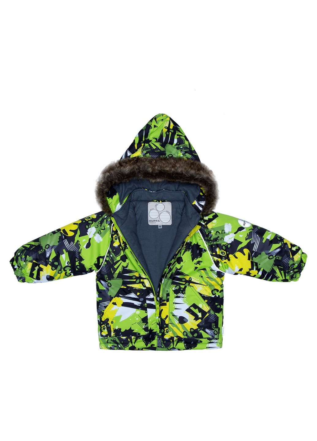 Лайм зимній комплект зимовий (куртка + напівкомбінезон) avery Huppa