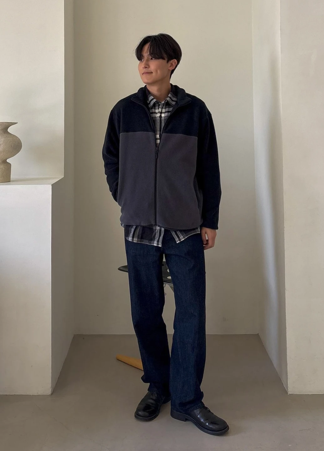 Комбинированная демисезонная куртка Uniqlo