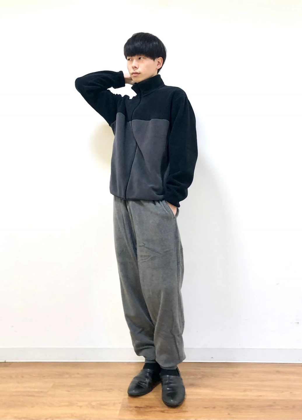 Комбинированная демисезонная куртка Uniqlo