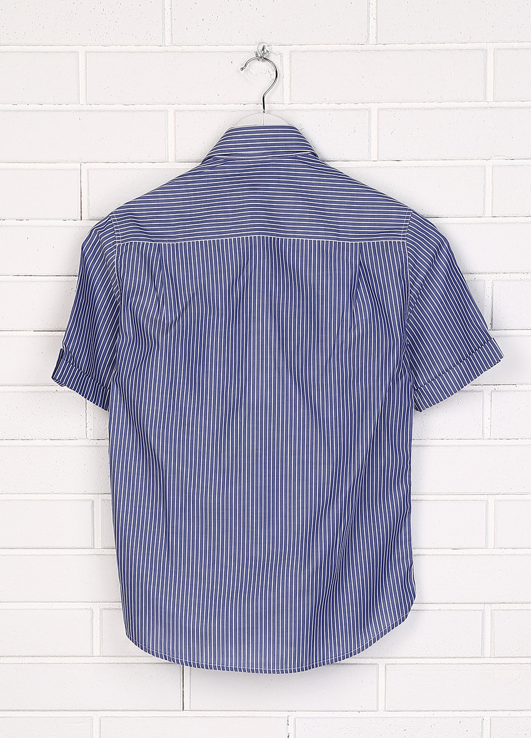 Синяя кэжуал рубашка Paper Moon с коротким рукавом